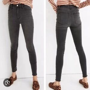 Madewell gray skinny jeans